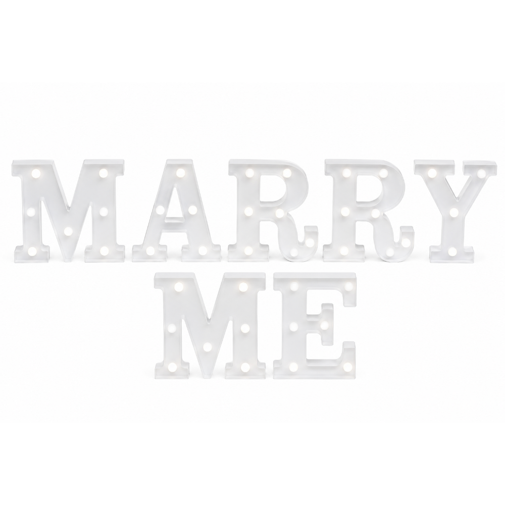 MARRY ME 알파벳 조명