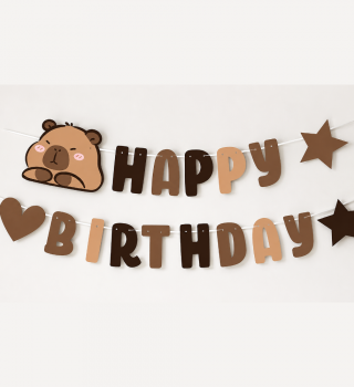 카피바라 생일 가랜드